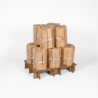 Kaminholz Buche als Rolle
